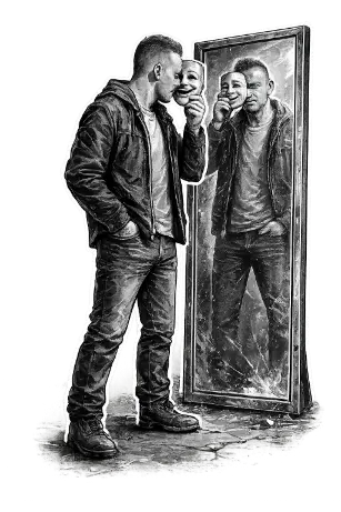 The beginning of the climb